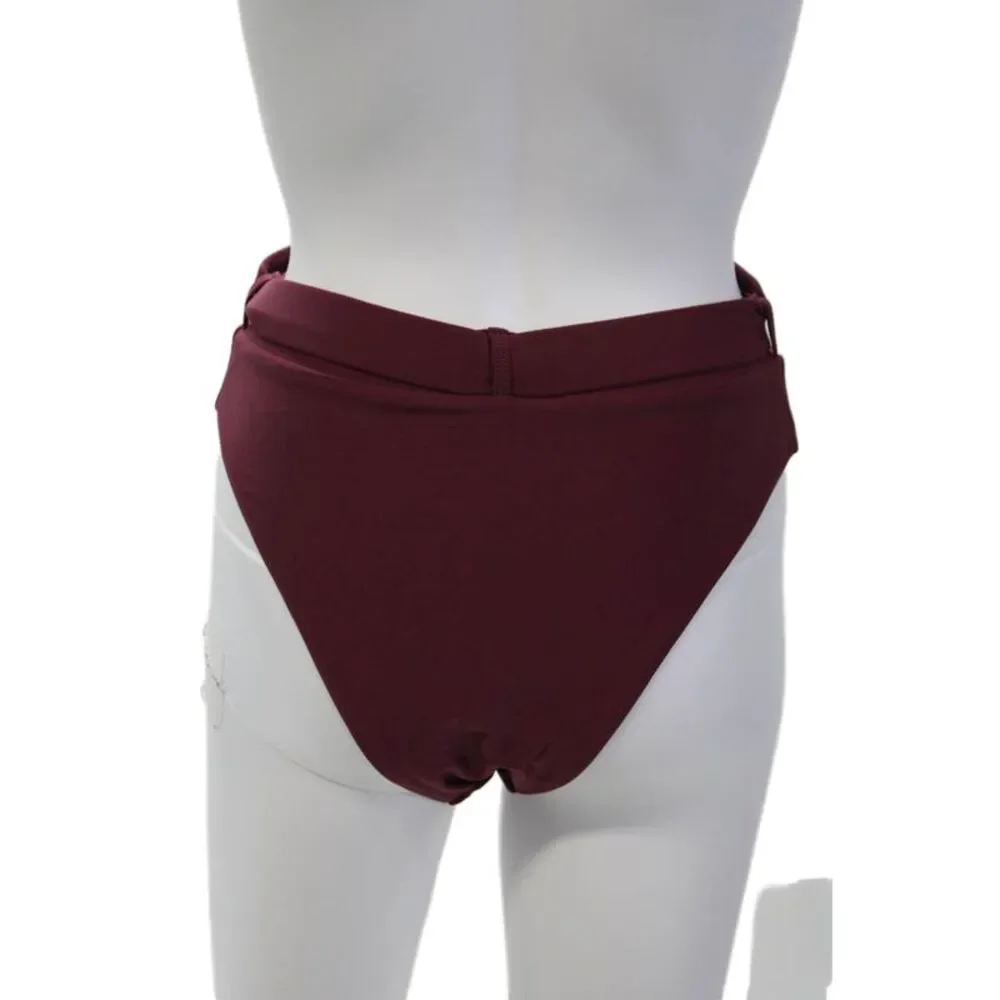 Juliett Womens Bikini Bathing Suit Bottom Purple Size Large
